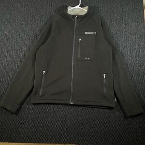 Descente Polar Tec Thermal Black Full Zip Jacket Outerwear Men's Size XL